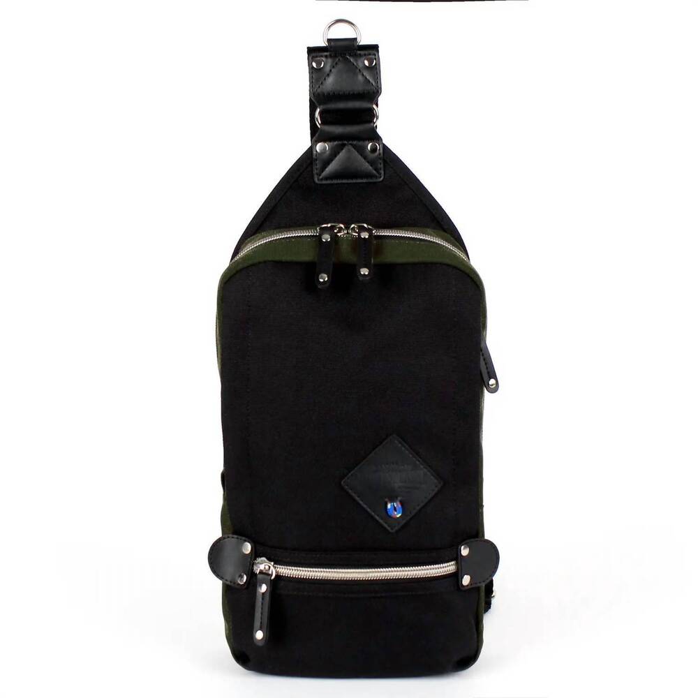 NEW HARVEST LABEL men's sling pack explorer bag in black - pro